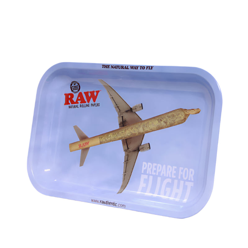 RAW - Bandeja rodante para prepararse para el vuelo