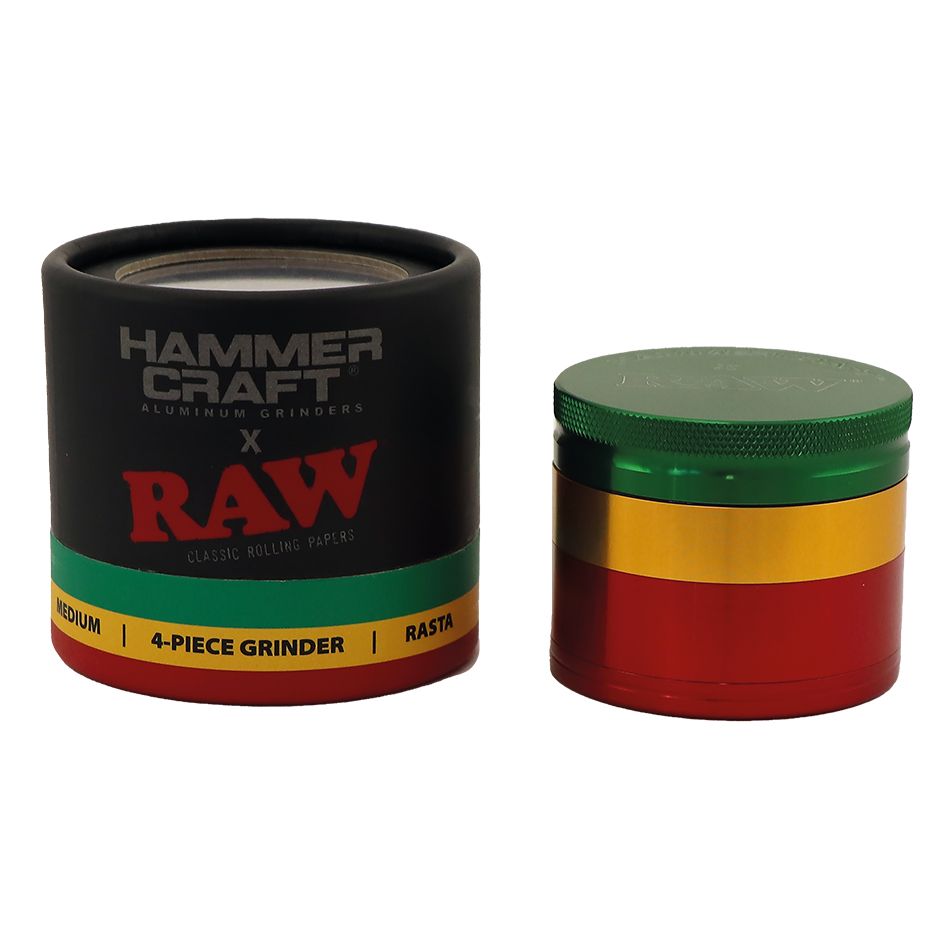 Martillo RAW Craft de aluminio mediano Grinder 4 piezas - 55 mm