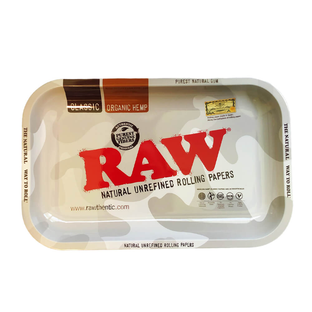 Bandeja de liar metálica mediana RAW Artic Camo