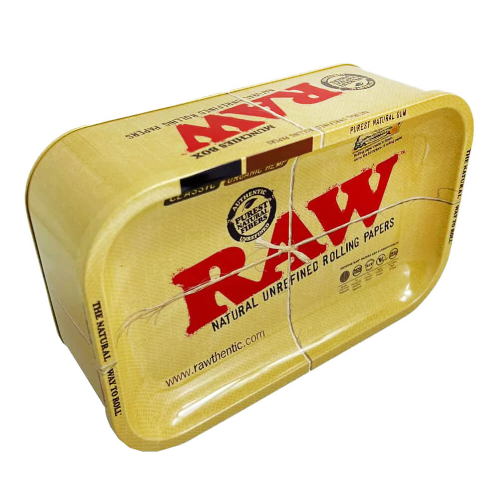 Bandeja metálica RAW Munchies Box con caja de almacenamiento