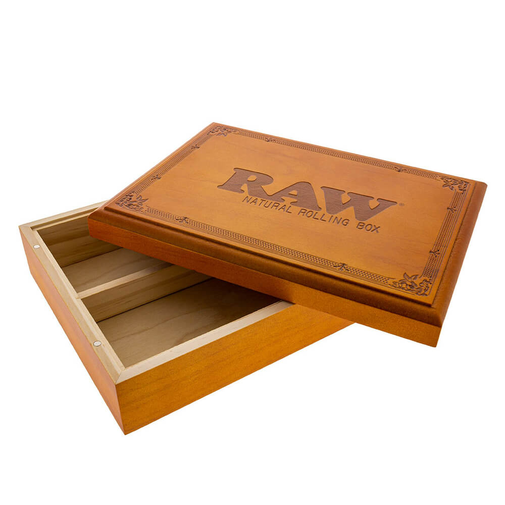 Caja de liar natural de madera RAW x RYOT