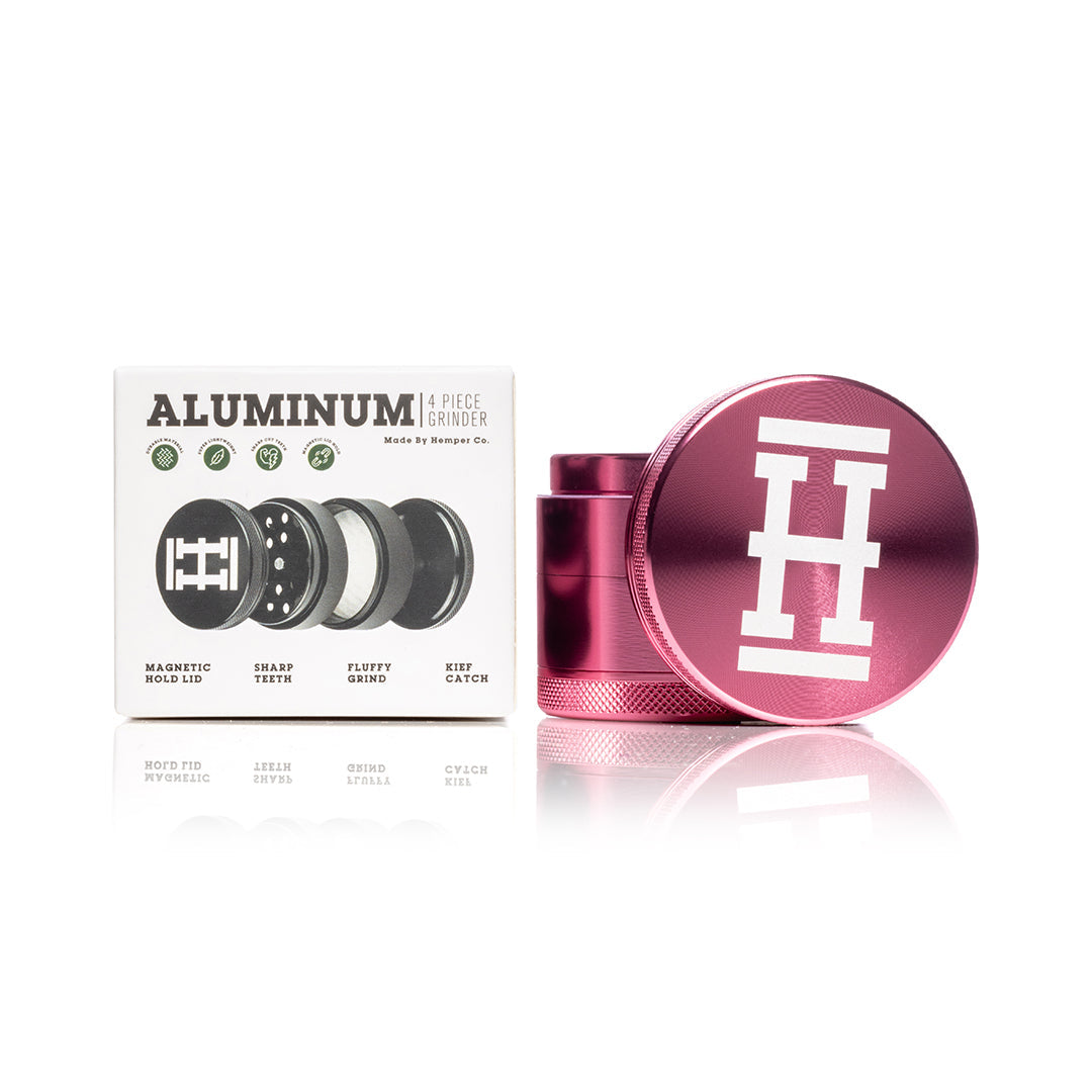 Anodized Aluminum Herb Grinder | 4 Piece 2.2" Large Size