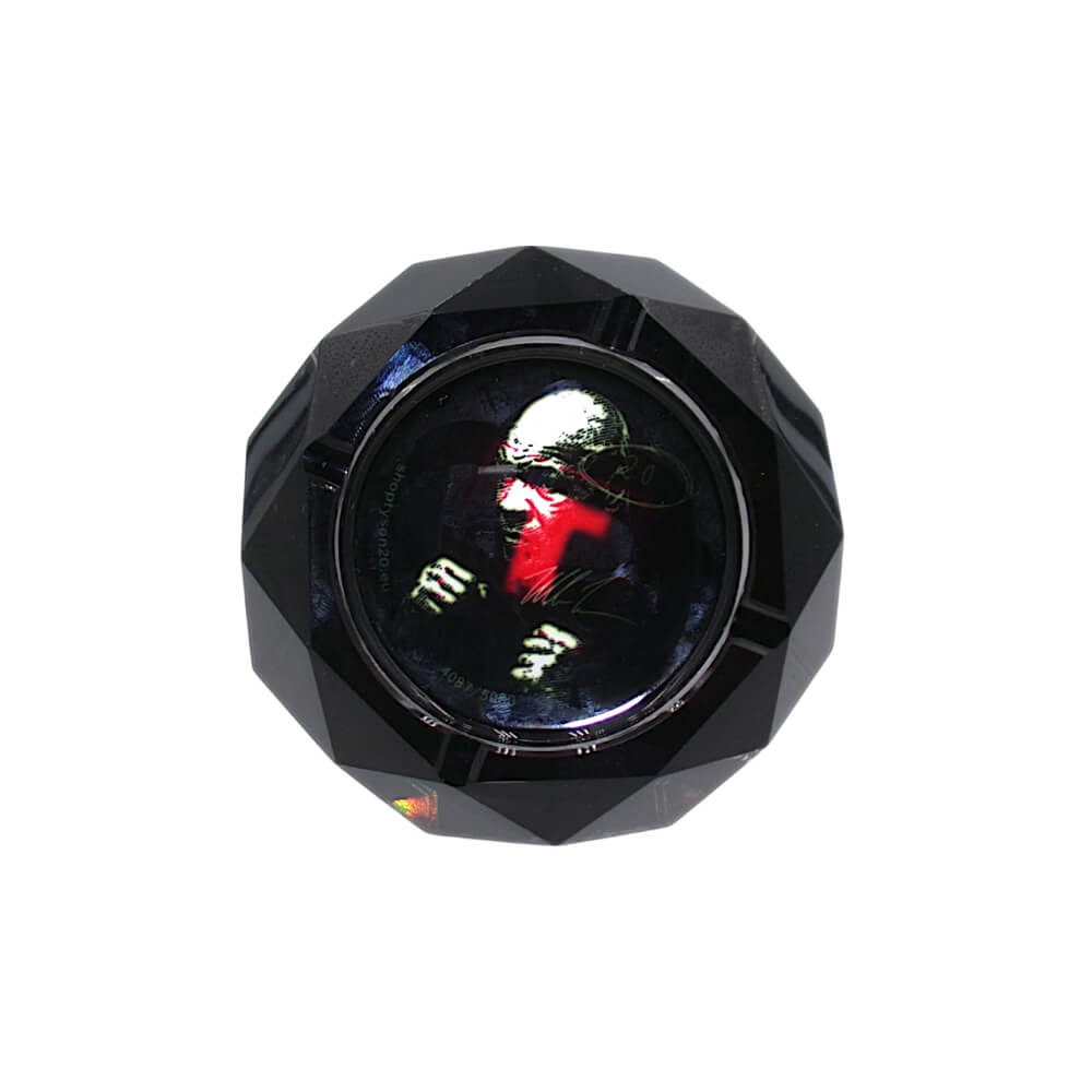 Tyson 2.0 Boxing Mike Diamond Cut Glass Ashtray