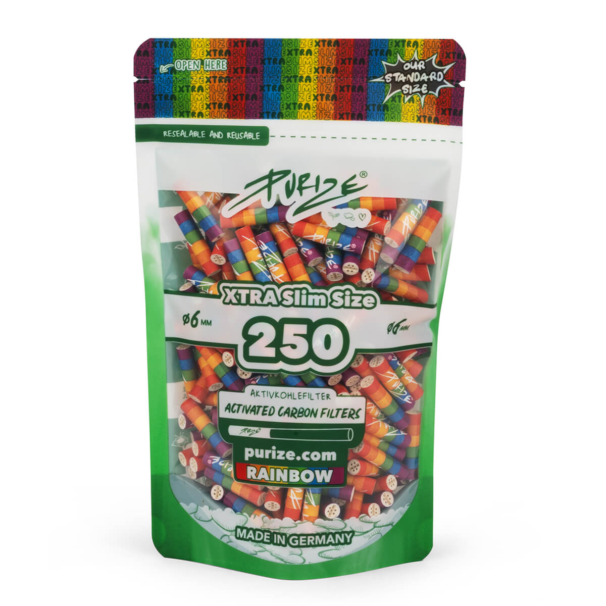 250 filtros PURIZE XTRA Slim Size