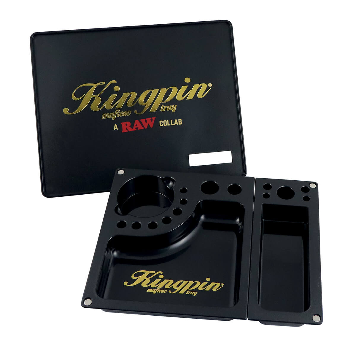 CRUDO & Bandeja grande de plástico para liar Kingpin Mafioso